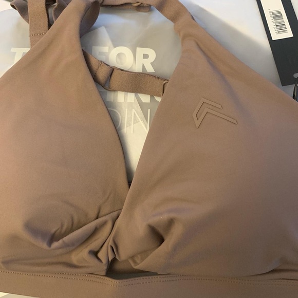 NWT Oner Active UNIFIED TWIST SPORTS BRA Cool Brown S - Picture 4 of 4